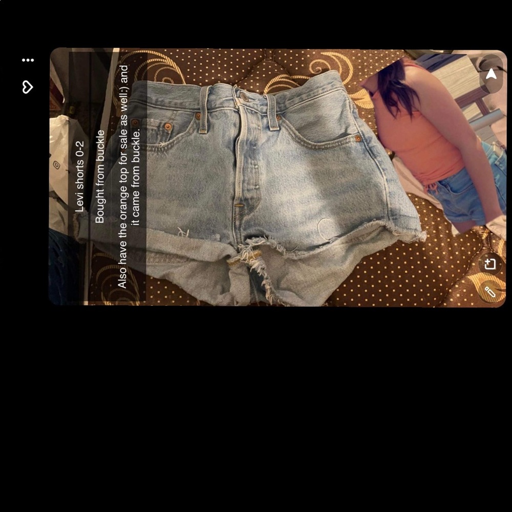 Womens Levi Jean shorts